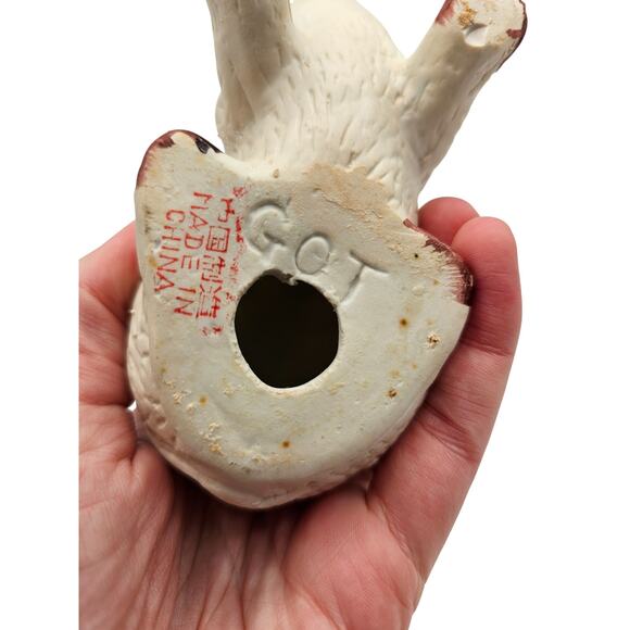 Vintage Bisque Porcelain Pig Piglet Figurine Signed GOT - Picture 6 of 7